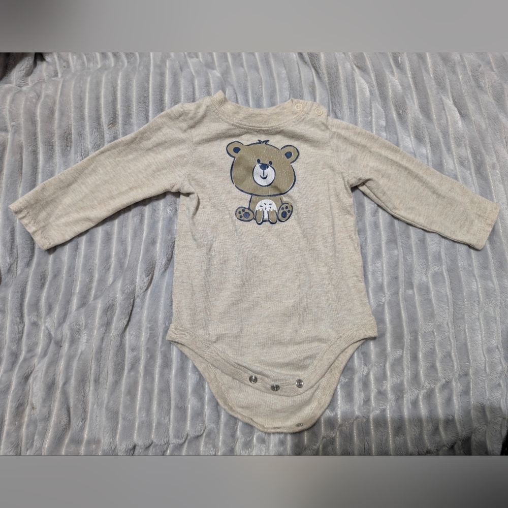 Garanimals Adorable Beige Bear Onesie